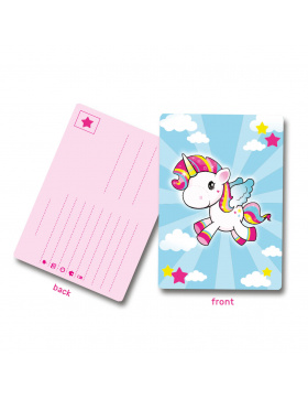 Einhorn Einladungskarten - 8 Stück