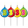 Kerze Geburtstagsballon Ziffer / Zahl 3