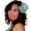Hawaii Haarclip Blumen Farbe sortiert - 6 Stück
