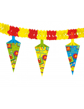 Schulanfang Girlande mit Hängern