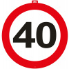 40. Geburtstag Türschild Verkehrsschild - 47cm