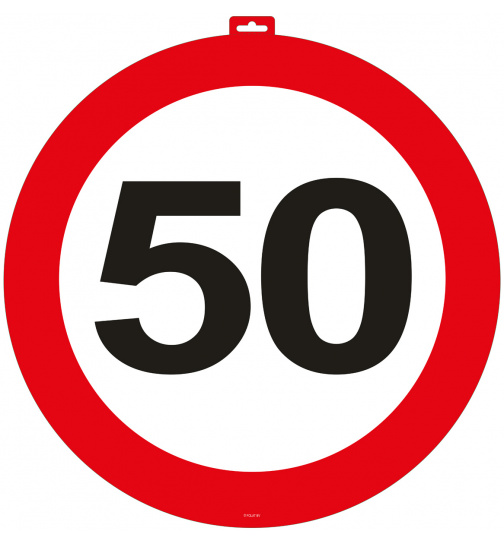 50. Geburtstag Türschild Verkehrsschild - 47cm