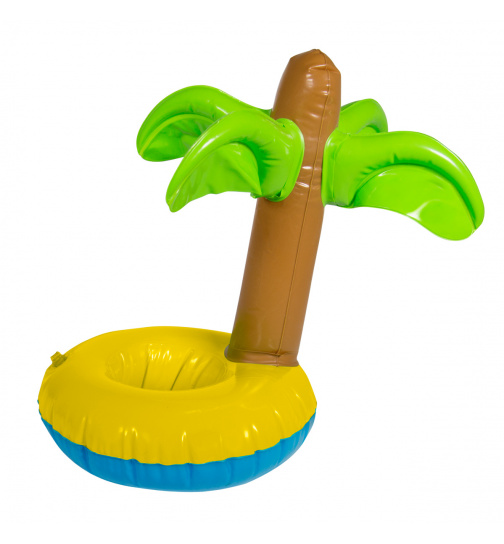 Getränkehalter schwimmende Palme zum Aufblasen