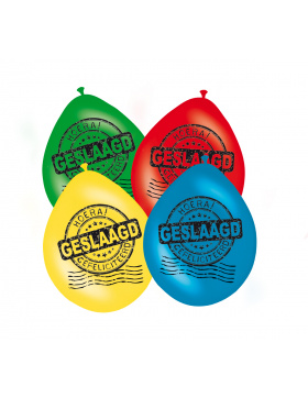 Bestanden Ballons verschiedene Farben 30 cm - 8 Stück