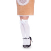 Sexy weiße Strümpfe mit Schleife