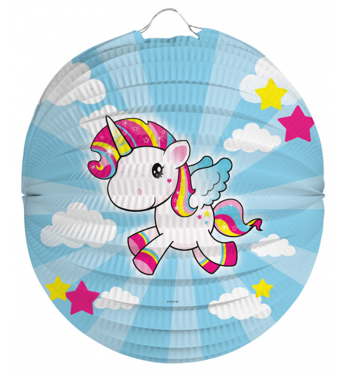 Einhorn Lampion - 22 cm