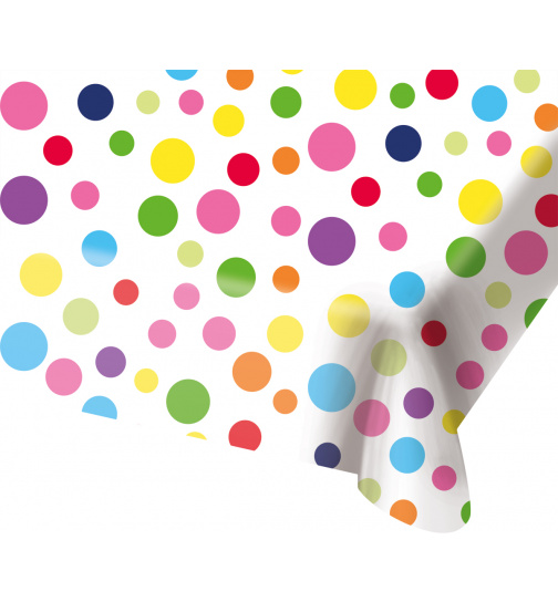 Geburtstag Tischdecke mit Punkten - 130x180 cm