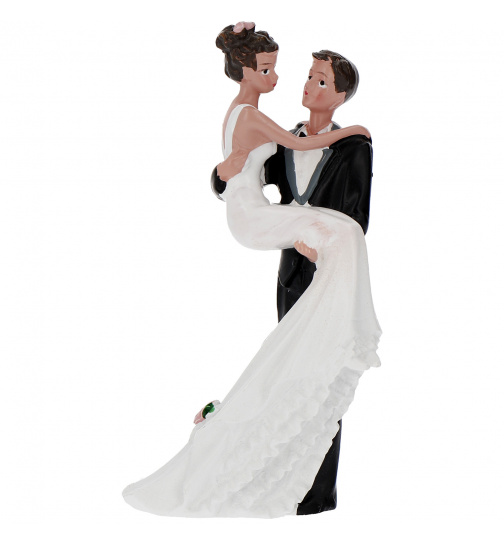 Hochzeitsfigur Braut über die Schwelle