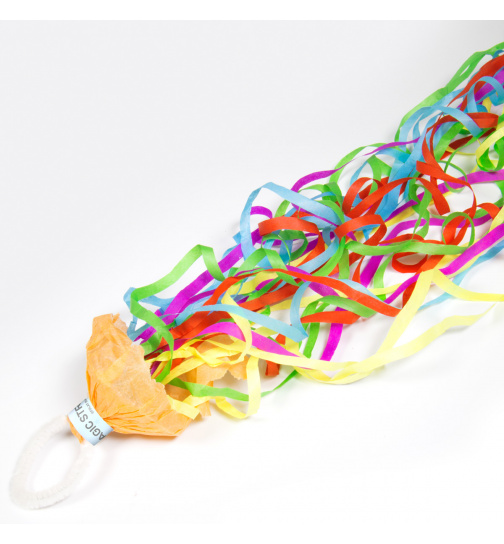 Luftschlangen-Werfer verschiedene Farben - 2 Stück