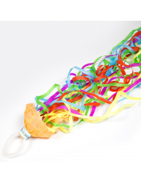 Luftschlangen-Werfer verschiedene Farben - 2 Stück