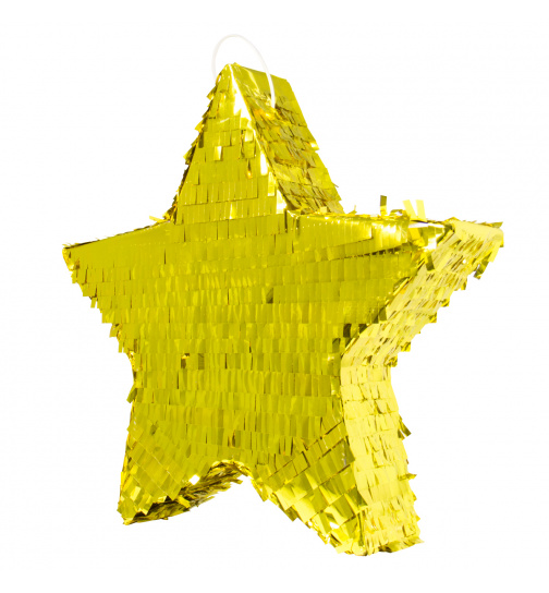 Pinata goldfarbener Stern - 45 cm