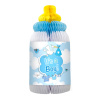 Babyflasche Junge Wabenfächer Papierdeko