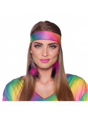 Hippie-Ohrringe Federn