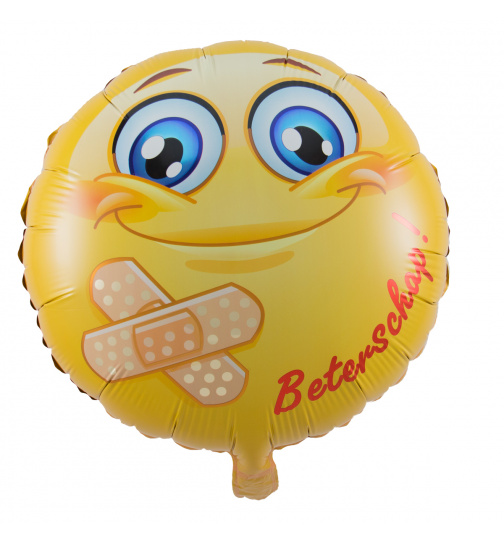 Smiley Beterschap! Folienballon - 45 cm
