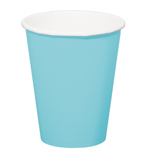 Pappbecher - Baby Blau - 350 ml - 8 Stück