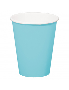 Pappbecher - Baby Blau - 350 ml - 8 Stück