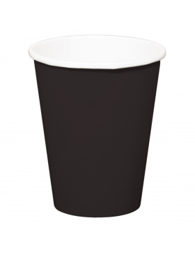 Pappbecher - Schwarze - 350 ml - 8 Stück