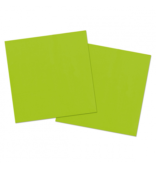 Grüne Servietten 33x33cm - 20 Stück