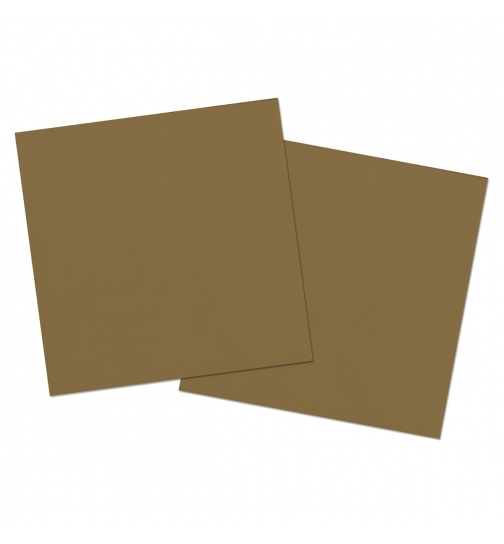 Goldene Servietten 33x33cm - 20 Stück
