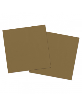 Goldene Servietten 33x33cm - 20 Stück