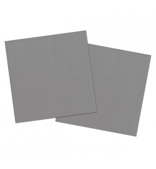 Silberne Servietten 33x33cm - 20 Stück