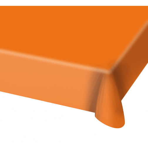 Orangefarbene Tischdecke - 130x180 cm
