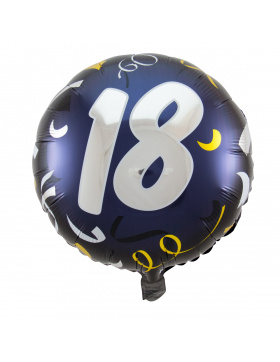 18. Geburtstag Folienballon Stilvoll - 45cm