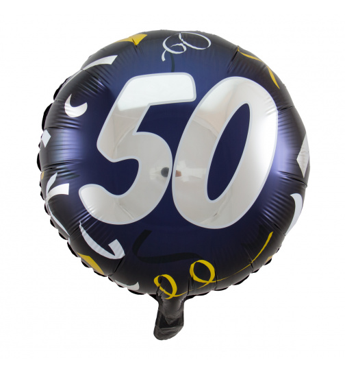 50. Geburtstag Folienballon Stilvoll - 45cm