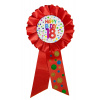 18. Geburtstag Anstecker / Orden Rot mit Punkten
