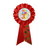 30. Geburtstag Anstecker / Orden Rot mit Punkten