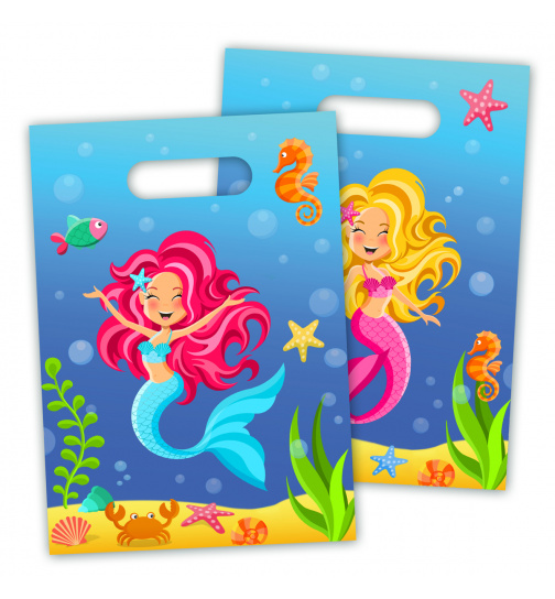 Meerjungfrau kleine Tüten - 8 Stück