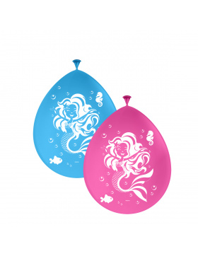Meerjungfrau Ballons - 8 Stück