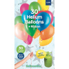 Ballons verschiedene Farben mit Geschenkband 23cm - 30 Stück