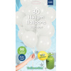 Weiße Ballons mit Geschenkband 23cm - 30 Stück