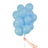 Hellblaue Ballons mit Geschenkband 23cm - 30 Stück