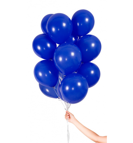 Dunkelblaue Ballons mit Geschenkband 23cm - 30 Stück