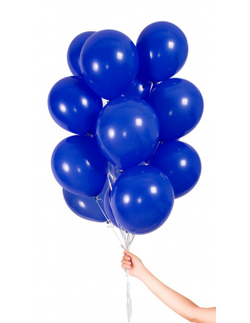 Dunkelblaue Ballons mit Geschenkband 23cm - 30 Stück