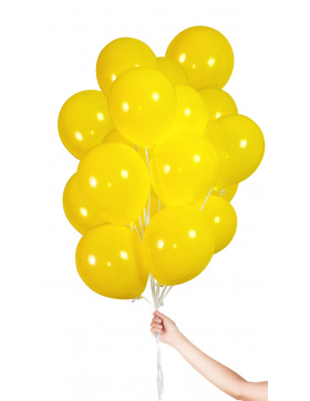 Gelbe Ballons mit Geschenkband 23cm - 30 Stück