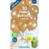 Goldene Ballons mit Geschenkband 23cm - 30 Stück