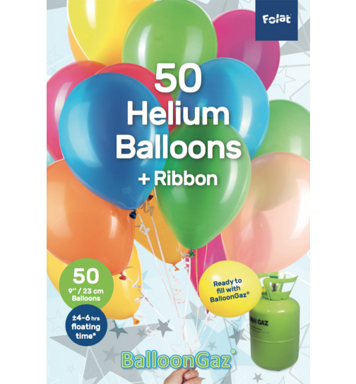 Ballons verschiedene Farben 23 cm - 50 Stück