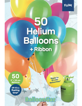 Ballons verschiedene Farben 23 cm - 50 Stück