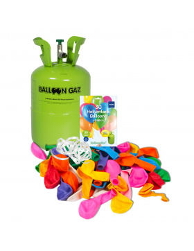 Heliumflasche BalloonGaz mit 30 Ballons und Bändern...