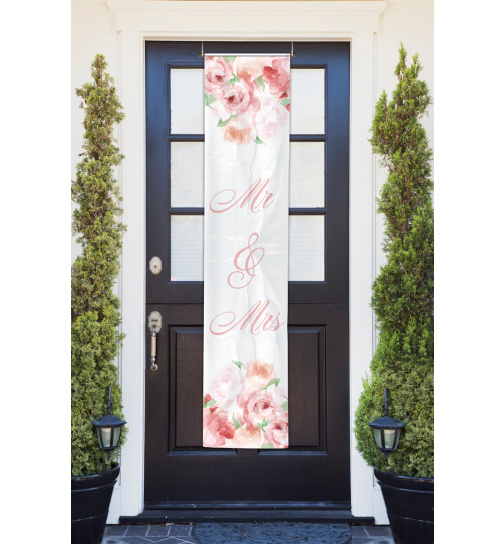Hochzeit Rosenbanner - 40x180 cm