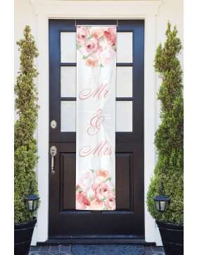 Hochzeit Rosenbanner - 40x180 cm