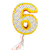 Pinata Zahl 6 - 49 cm