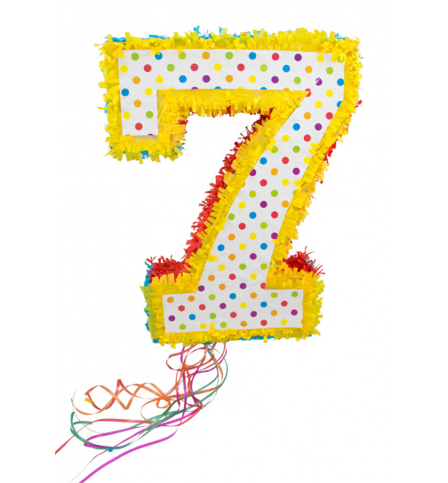 Pinata Zahl 7 - 49 cm