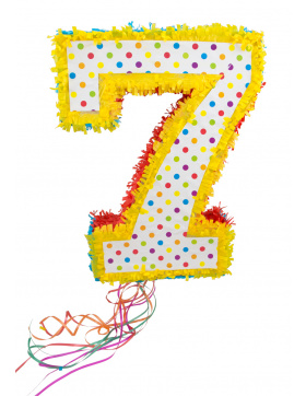 Pinata Zahl 7 - 49 cm