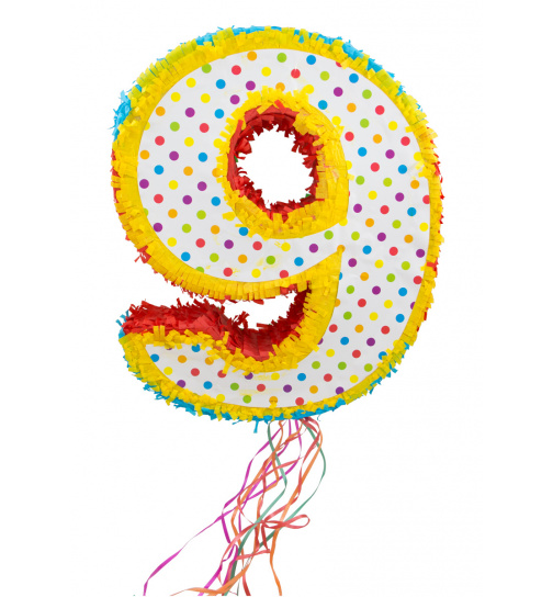 Pinata Zahl 9 - 49 cm