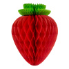 Wabenfächerdeko Erdbeere - 26 cm