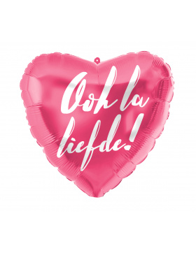 Folienballon Herzförmig Ooh la Liefde! - 45cm